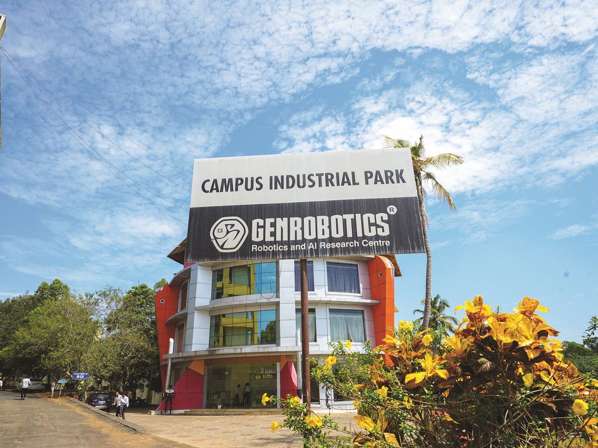 ICET's on-campus Industrial Park building, home to a robotics and AI research centre